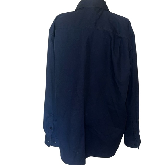 Carhartt Men's Casual Button Down Shirt - Dark Blue - Picture 3 of 5